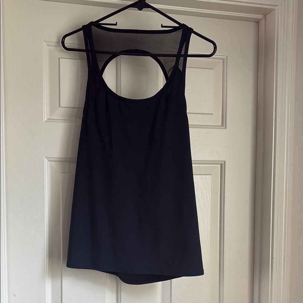 Black Fabletics Sleeveless Cut Out Tank Top